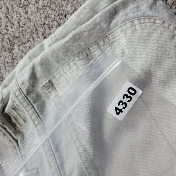 Vintage Gap Worker Jeans Men’s 36X30 Beige Cotton Denim Straight Painter - Picture 9 of 9